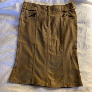 Express Camel Wool Nylon Blend Skirt Size 0